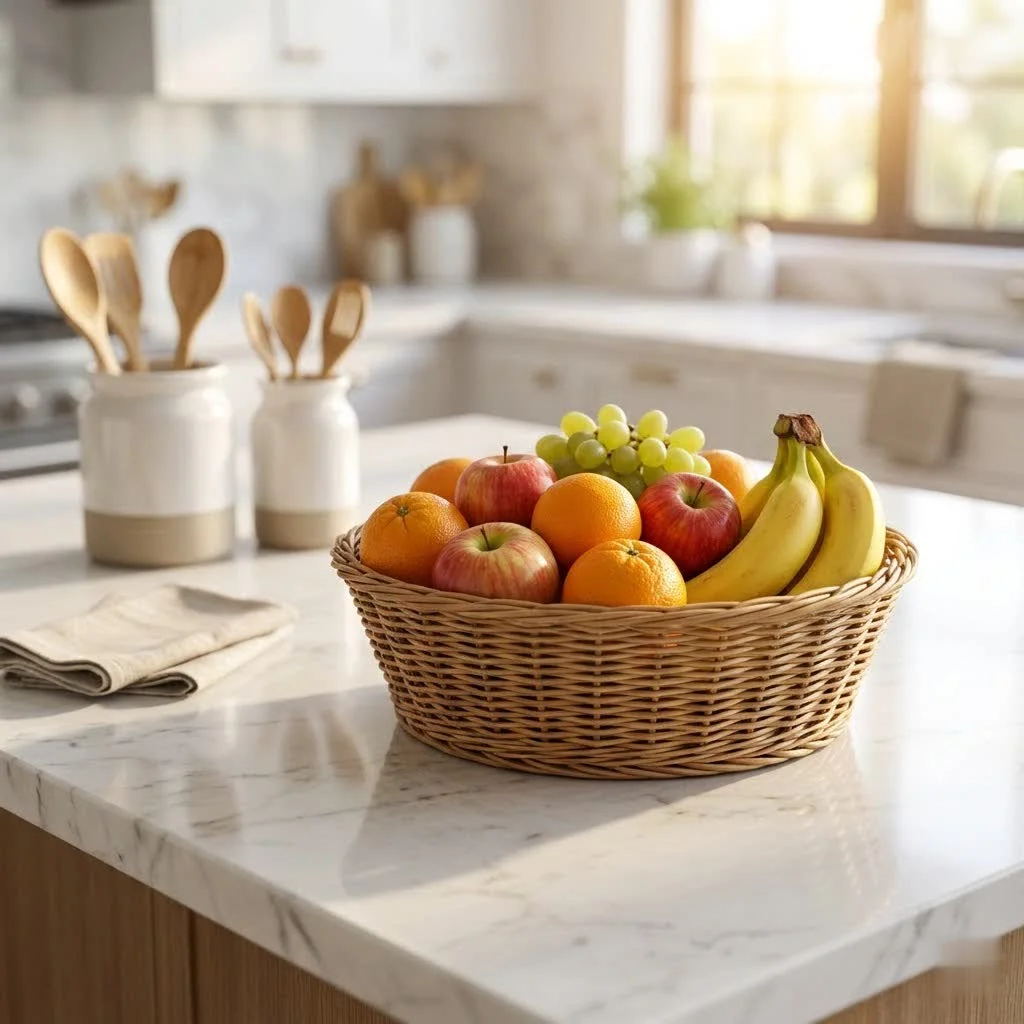 Classic fruit basket for home decor