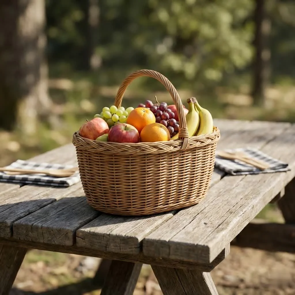 Stylish metal fruit basket for kitchen decor